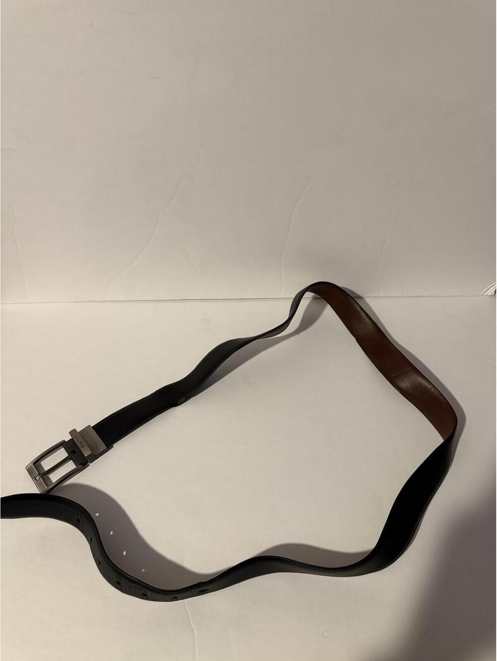 Reaction Kenneth Cole Reversible Black and Brown Leather Belt
